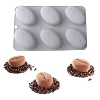 MOLDE DE SILICON GRANO DE CAFÉ