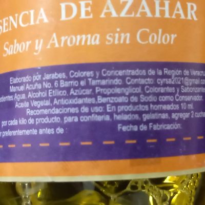 esencia de azahar