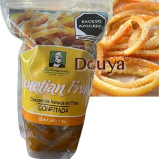 Cáscaras de Naranja Confitada en Tiras