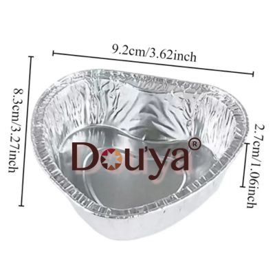 Molde Desechable Corazón Aluminio 20 piezas sin tapas