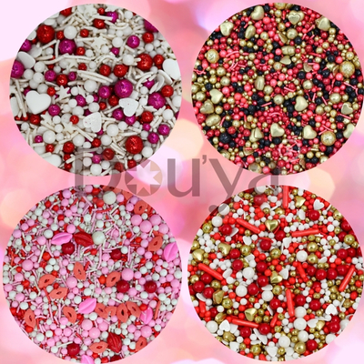 San Valentín sprinkles bolsas 50 grs