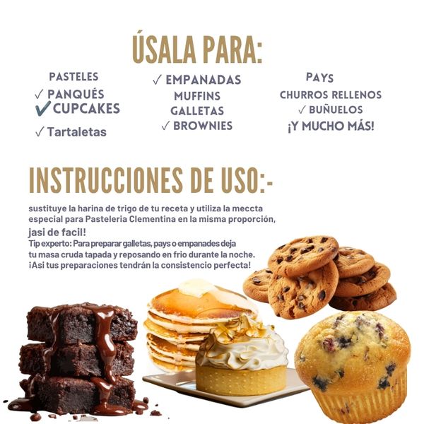 Harina sin gluten repostería